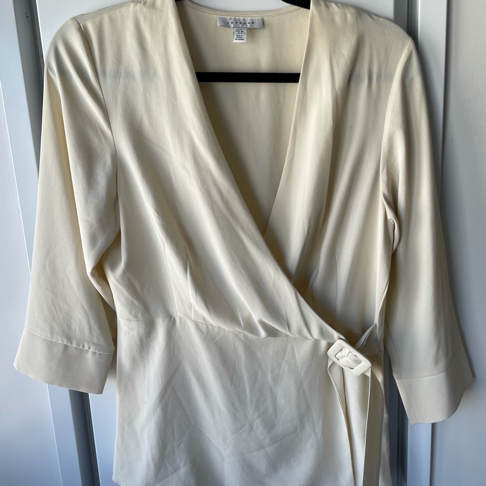 Topshop beige top